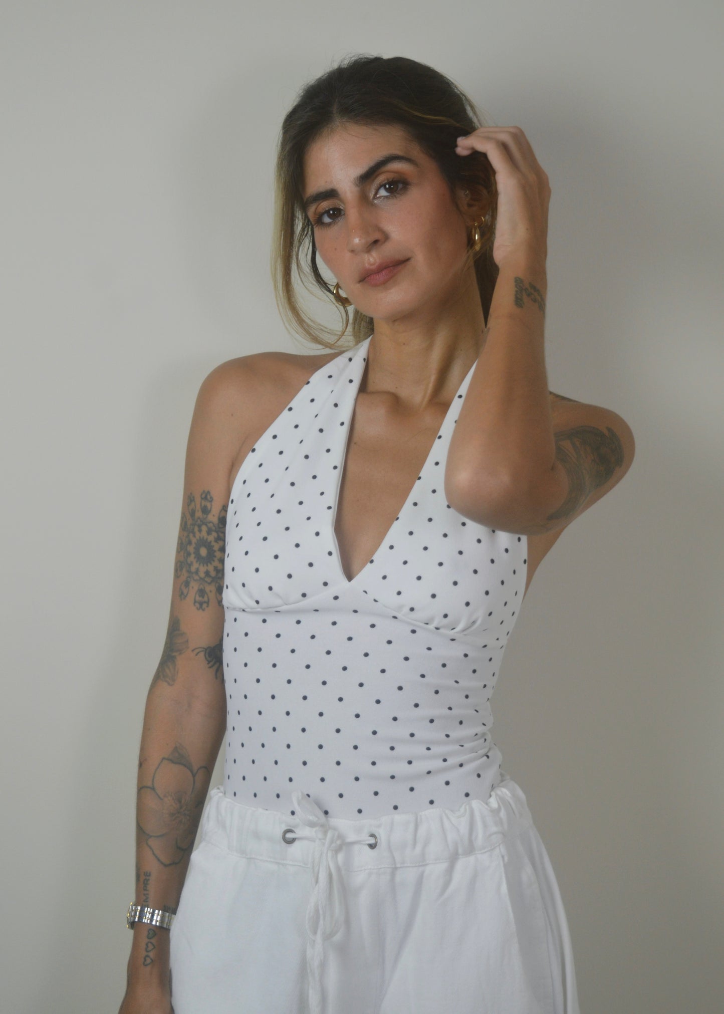 Polka Dot Halter Top