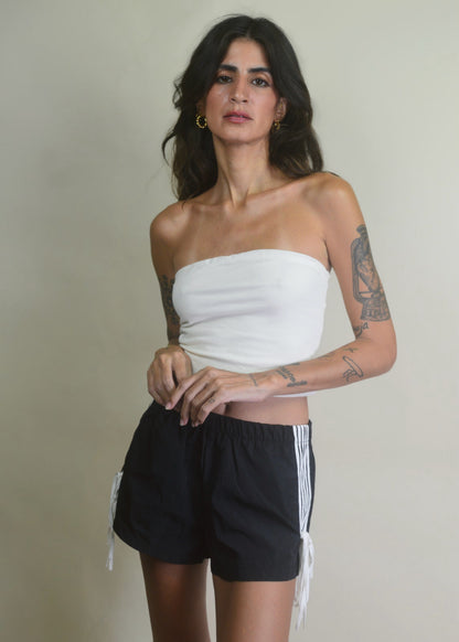 Retro Athletic Shorts Black
