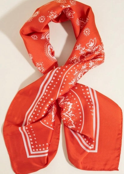 Paisley Satin Scarf