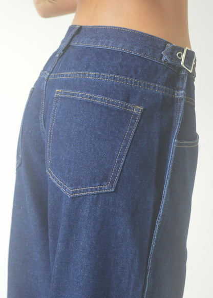 Dark Buckle Jean