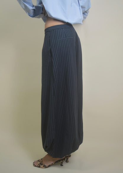 Pinstripe Balloon Pants