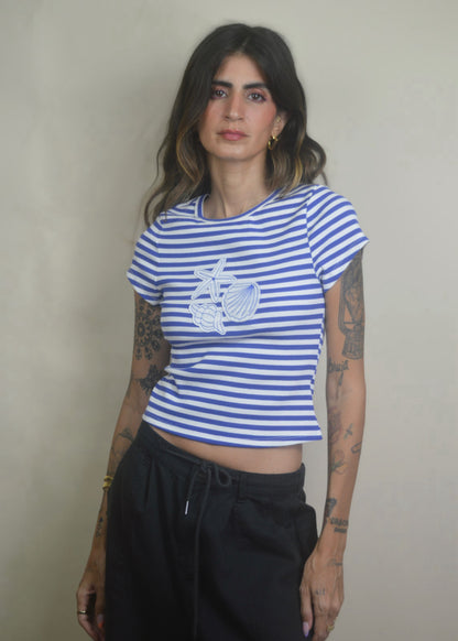 Seaside Stripes Baby Tee