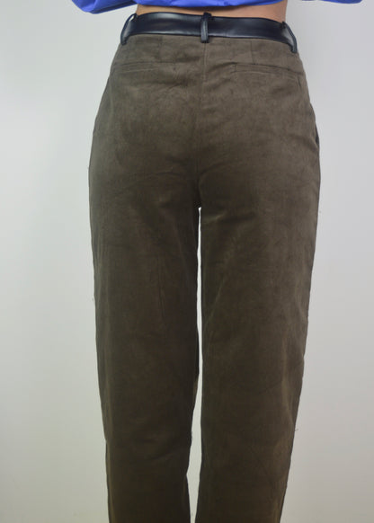 Contrast Corduroy Pant