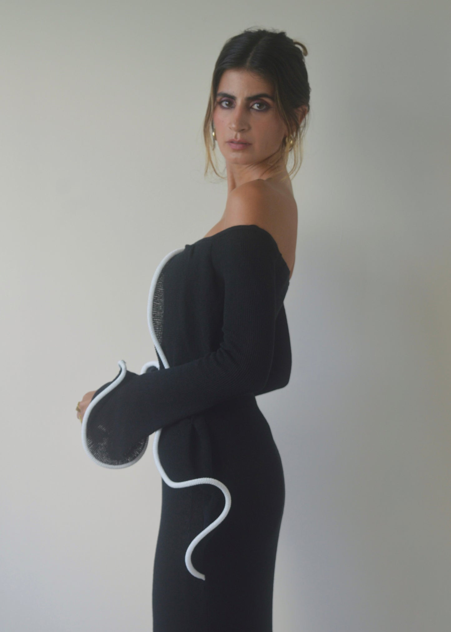 Midnight Ruffle Maxi Dress