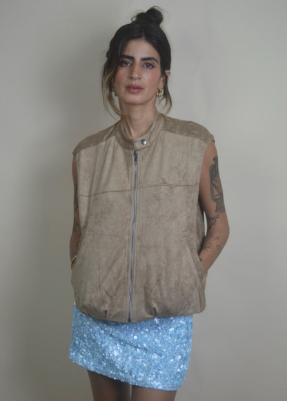 Suede Archive Vest