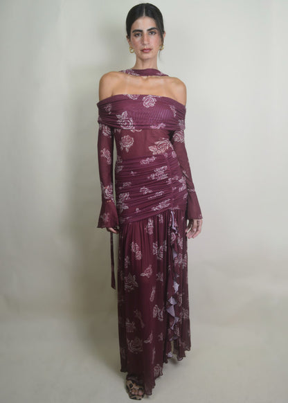 Sonia Off-Shoulder Maxi Dress