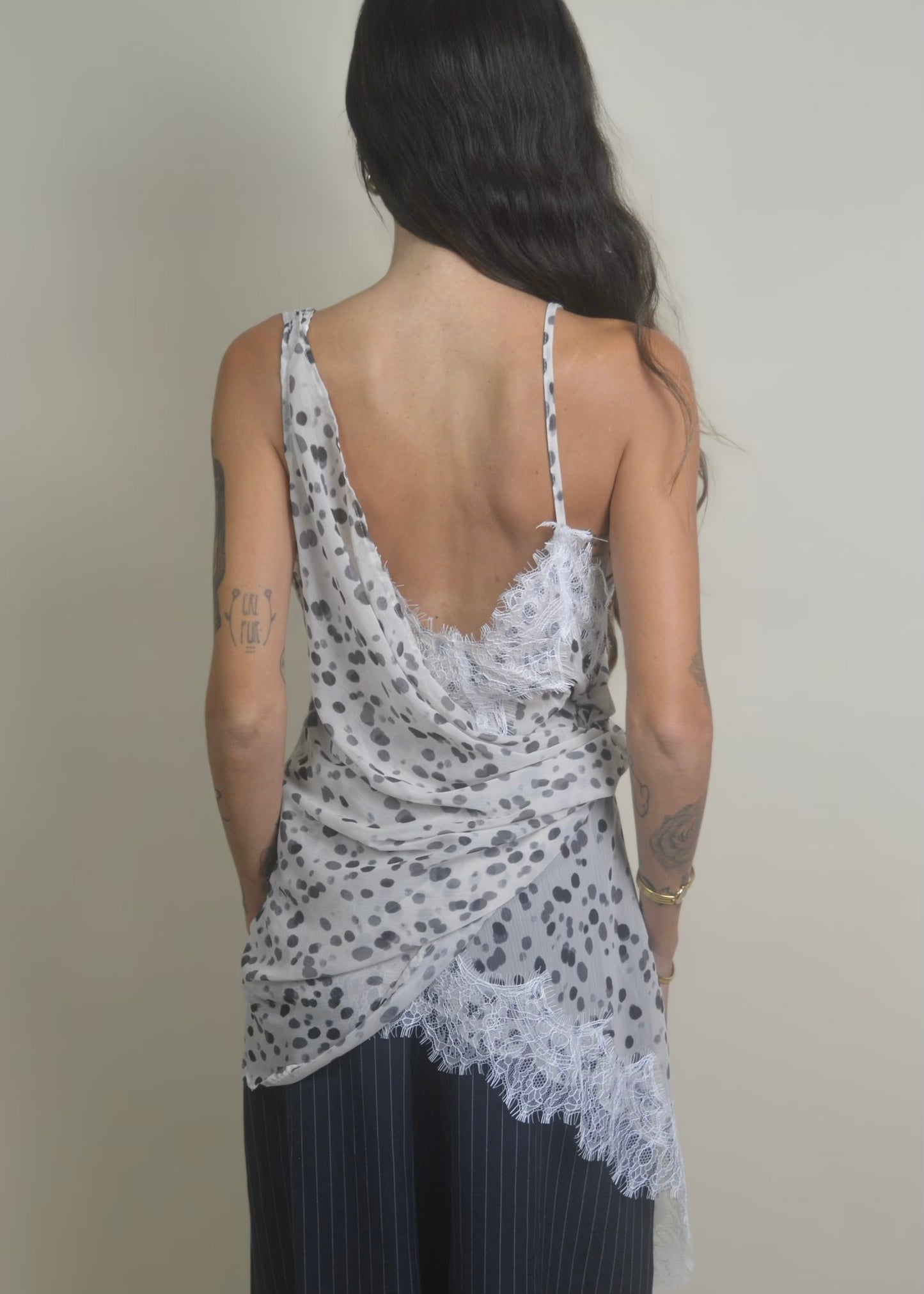 Delicate Asymmetrical Lace Whisper Top