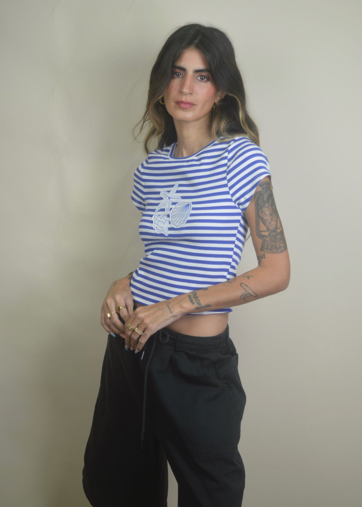 Seaside Stripes Baby Tee
