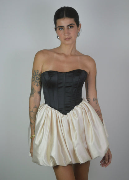 Sophia Two-Tone Corset Dress