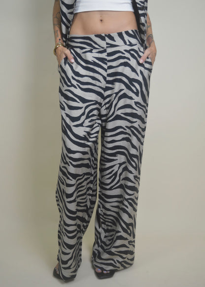 Zebra Wide Leg Pants RESTOCKED