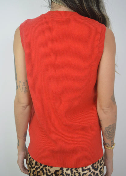 The Red Knit Vest