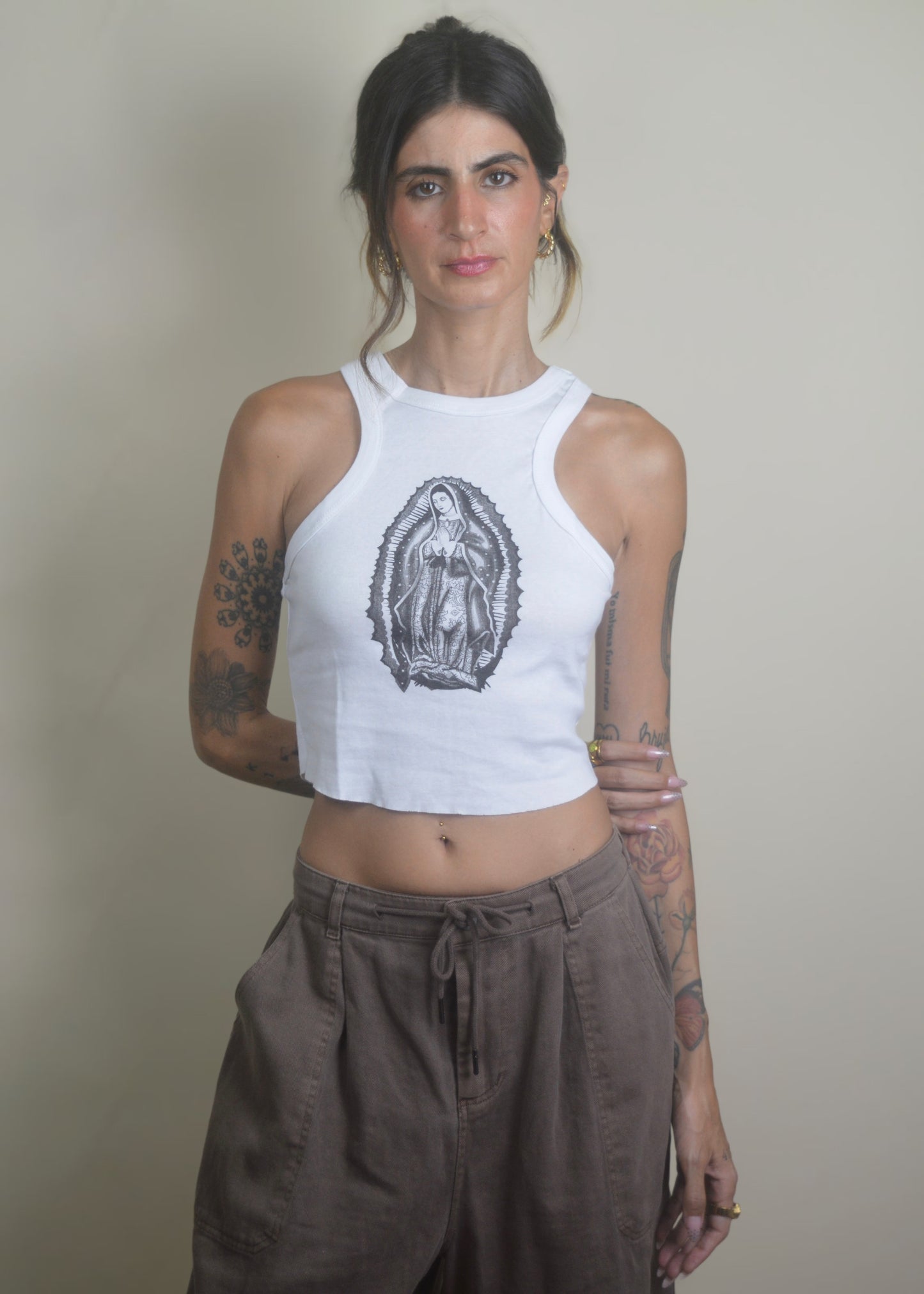 Ave Maria Ribbed Tank Top