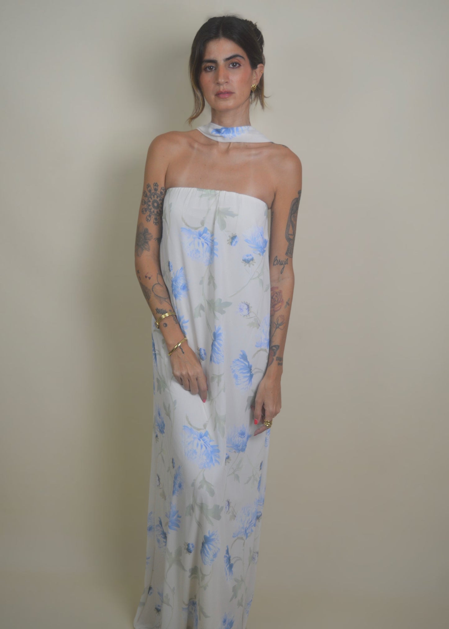 Bloom Tube Mesh Dress