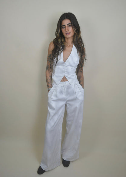Striped White Set