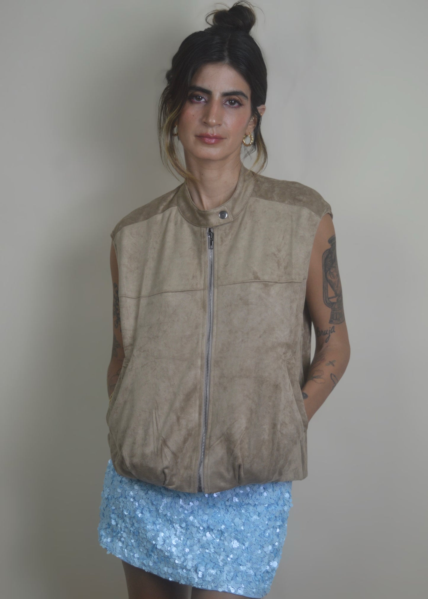 Suede Archive Vest