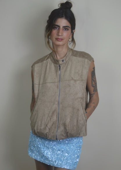 Suede Archive Vest