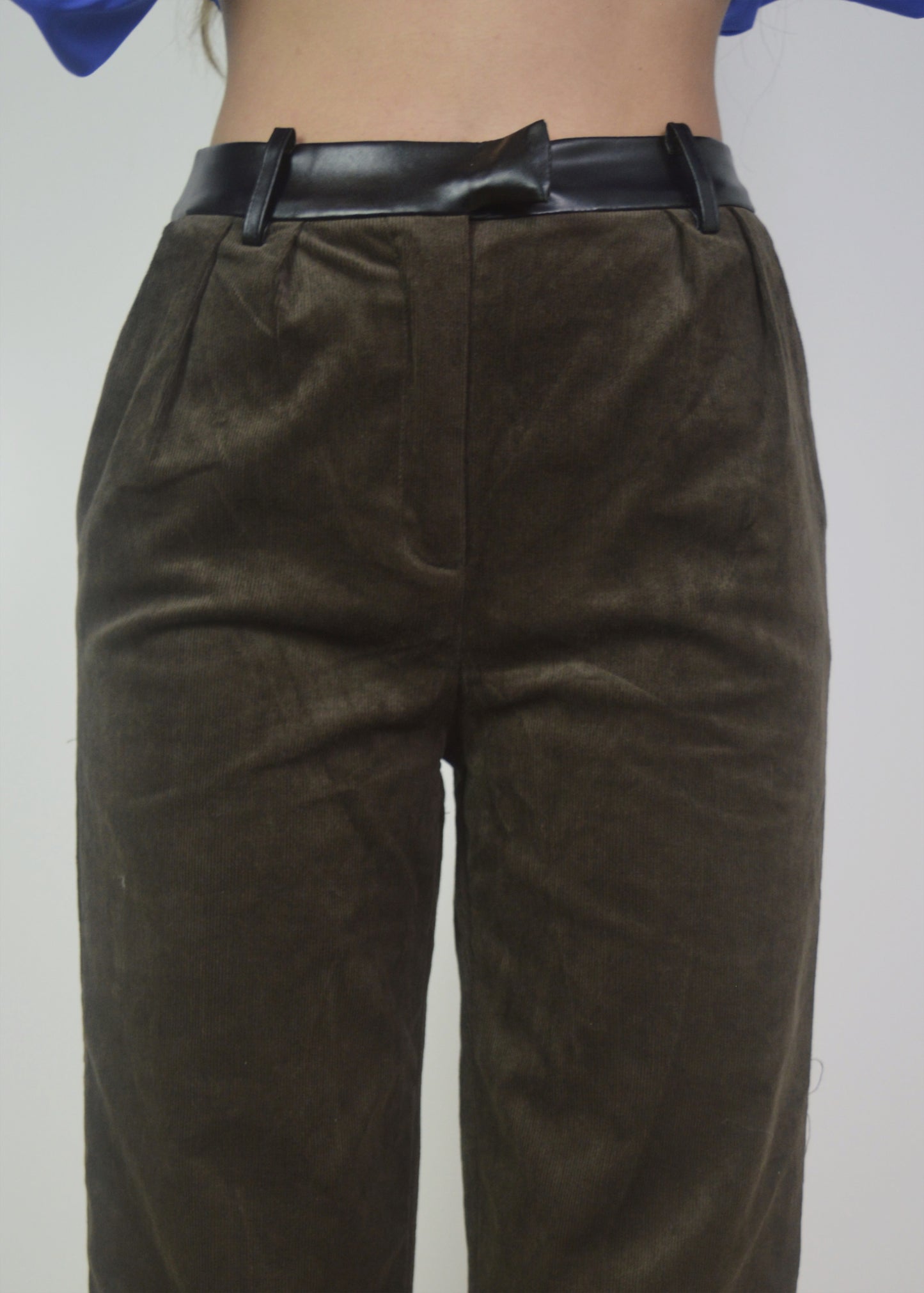 Contrast Corduroy Pant