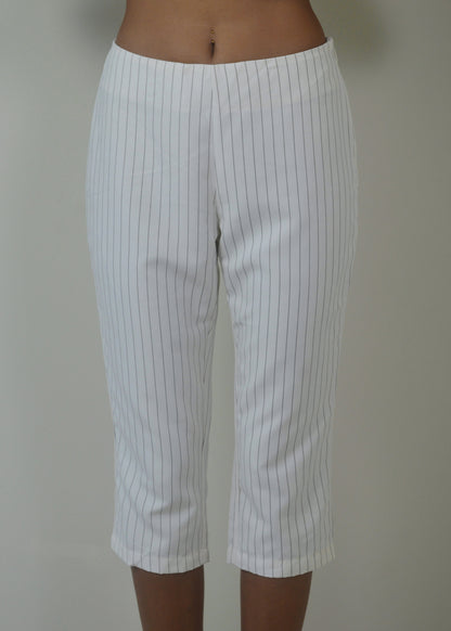 Pinstripe Capri Pant
