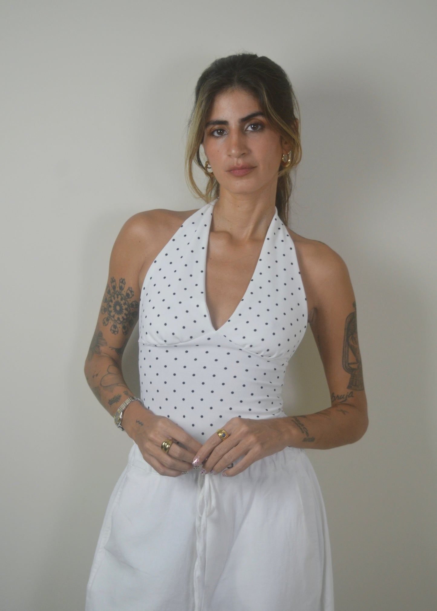 Polka Dot Halter Top