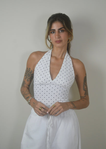 Polka Dot Halter Top