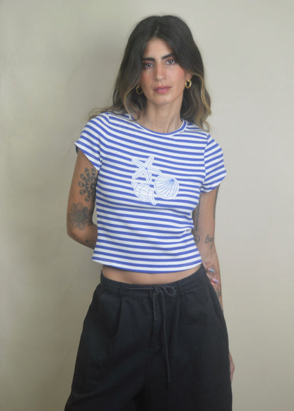 Seaside Stripes Baby Tee