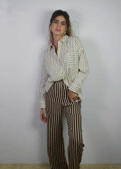 Sand Striped Pant