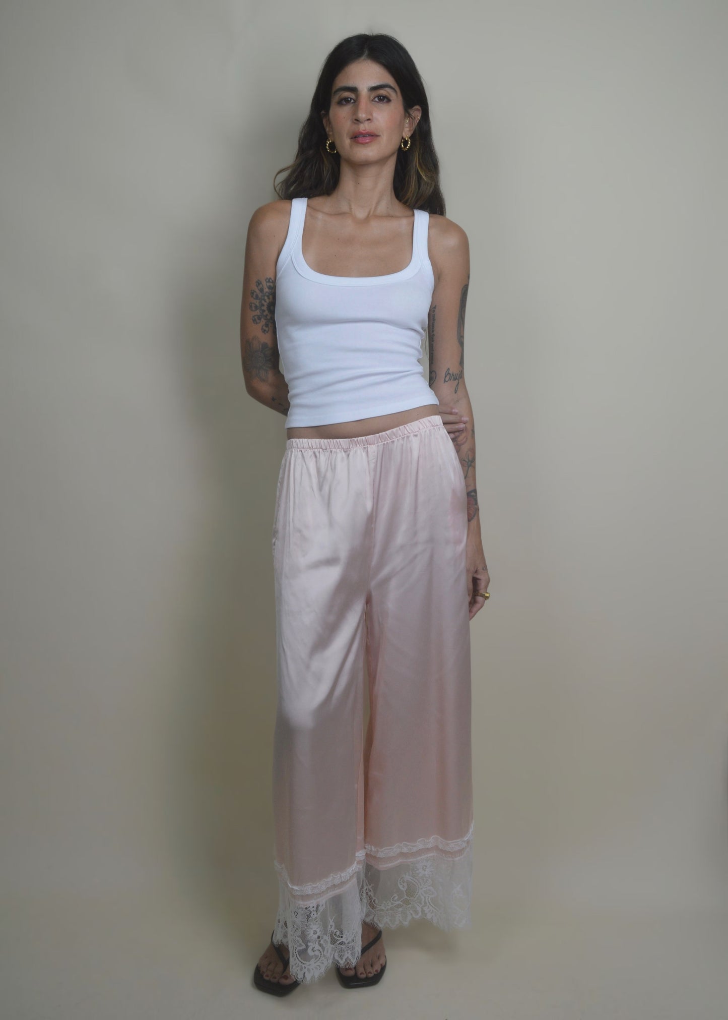 Rosé Lace Pant