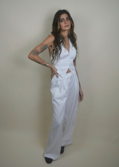 Striped White Set