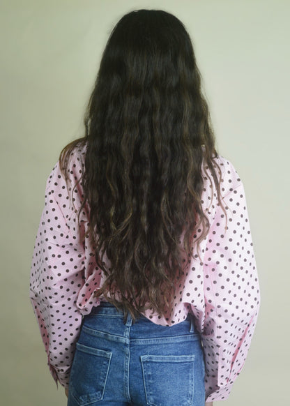 Pink & Brown Polka Dot Jacket