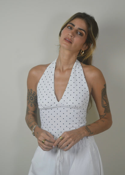 Polka Dot Halter Top