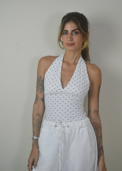 Polka Dot Halter Top