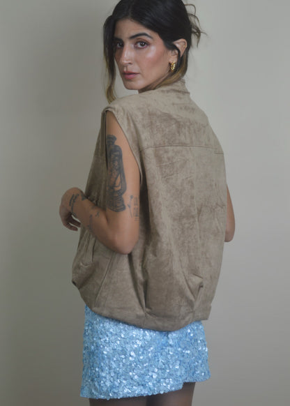 Suede Archive Vest