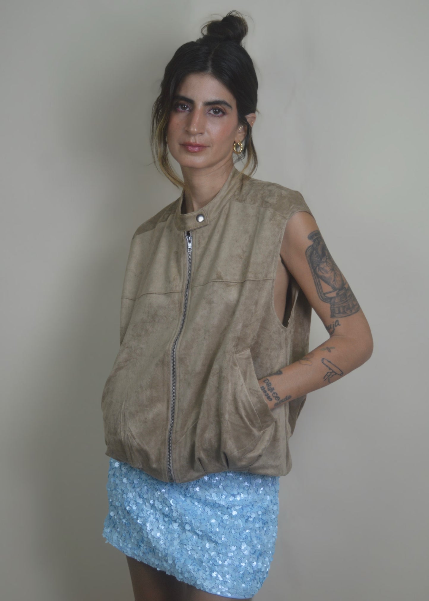 Suede Archive Vest