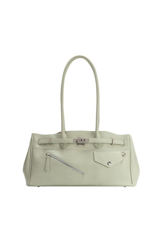 MB Mint Recycled Vegan Leather Shoulder Bag