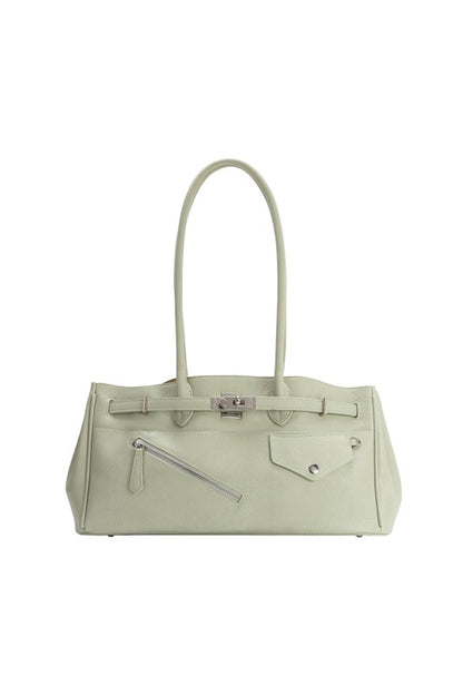 MB Mint Recycled Vegan Leather Shoulder Bag