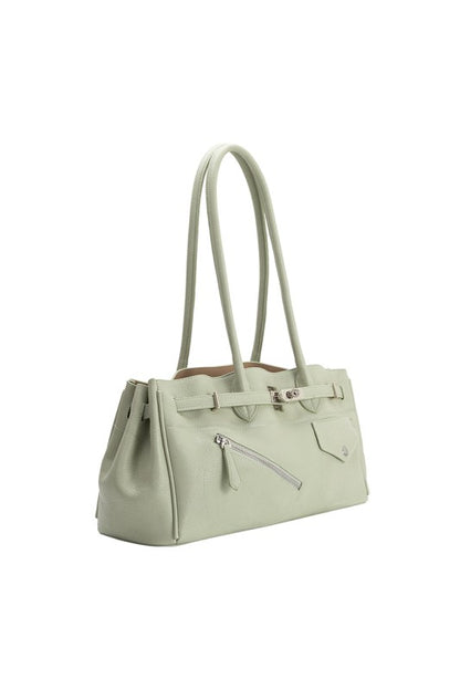 MB Mint Recycled Vegan Leather Shoulder Bag